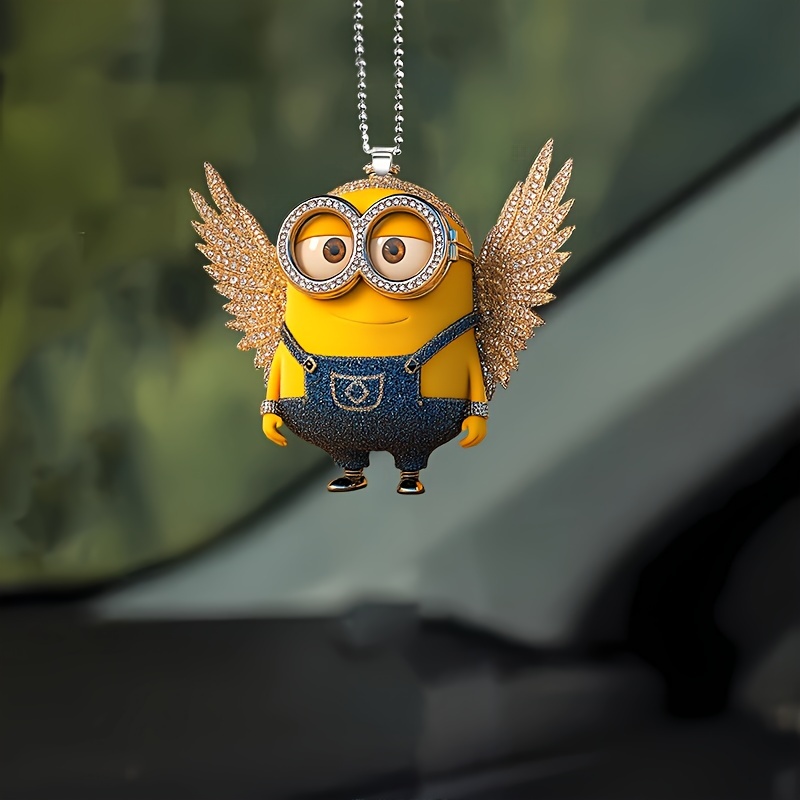 

1pc, Minion , 2d Hanging , Decor, Suitable For & Keychains, Christmas , , Minions , No , No Battery Required, Mng013