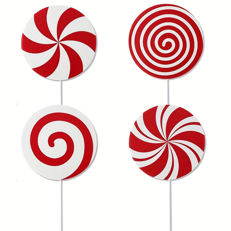 TEMU Christmas Decorations Indoor Tree Picks: Large Christmas Candy Ornaments Rustic Christmas Decor Tree Candy Christmas Decorations Plastic Candy