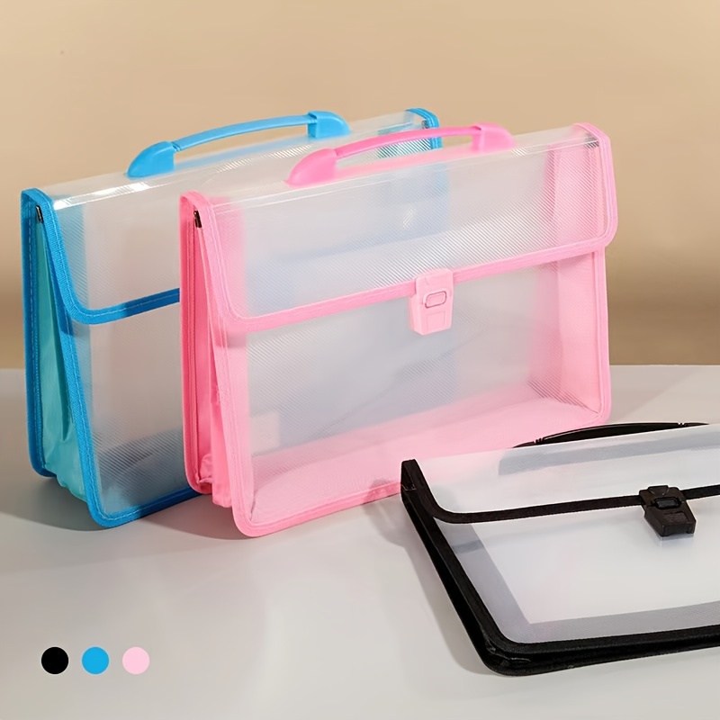 

A4 File Classification Storage Bag For Office And School, Double-layer Simple Storage, Portable Multi-layer Organization Bag, Suitable For Office, Study, And Home Use