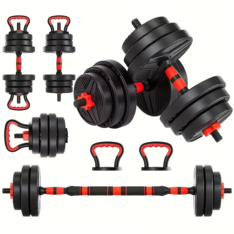 TEMU 4in 1 Dumbbell Set, Adjustable Dumbbells, 20/ 30/ 76/ 90lbs Free Weight Set, Fitness Exercise For Home, Suitble For Men/ Women