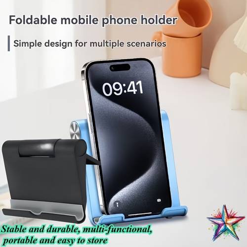1 foldable portable phone stand multi functional desktop tablet holder stable durable and easy to store suitable for home office study and watching convenient for travel a gift for fathers day mothers day