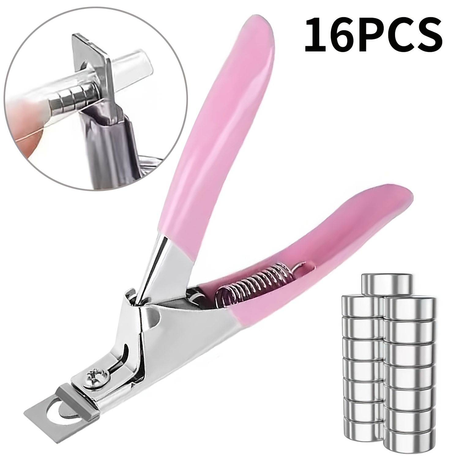 TEMU Kit Tagliaunghie con Misuratore Regolabile in Acciaio Inossidabile per Manicure da Salone, Kit Strumenti per Nail Art Domestica