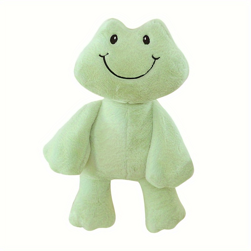 13 Inches Green Frog With Flower Belly Plush 100 Polyester - Temu