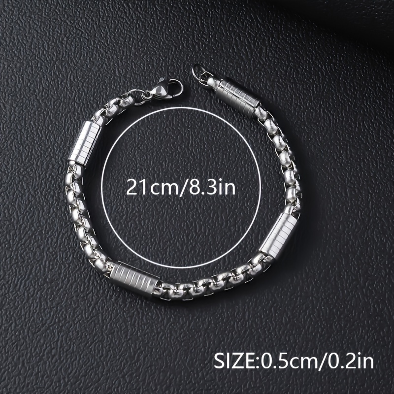 12pcs Pulseras Cubanas de Acero Inoxidable Estilo Hip Hop - Perfectas para Uso Diario y Regalos