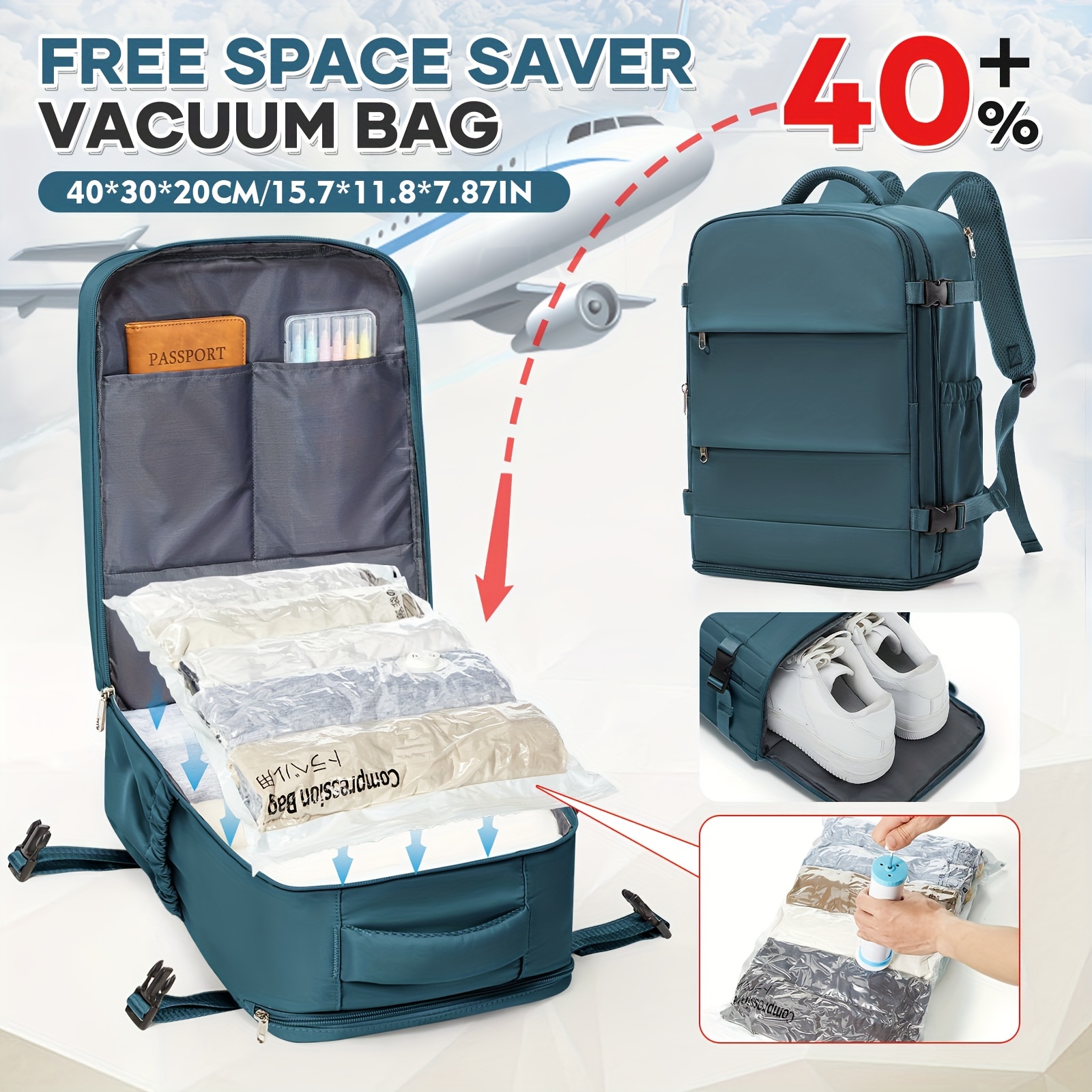 ryanair new size 40x20x30 backpack, 40×25cm airline carry-on bag