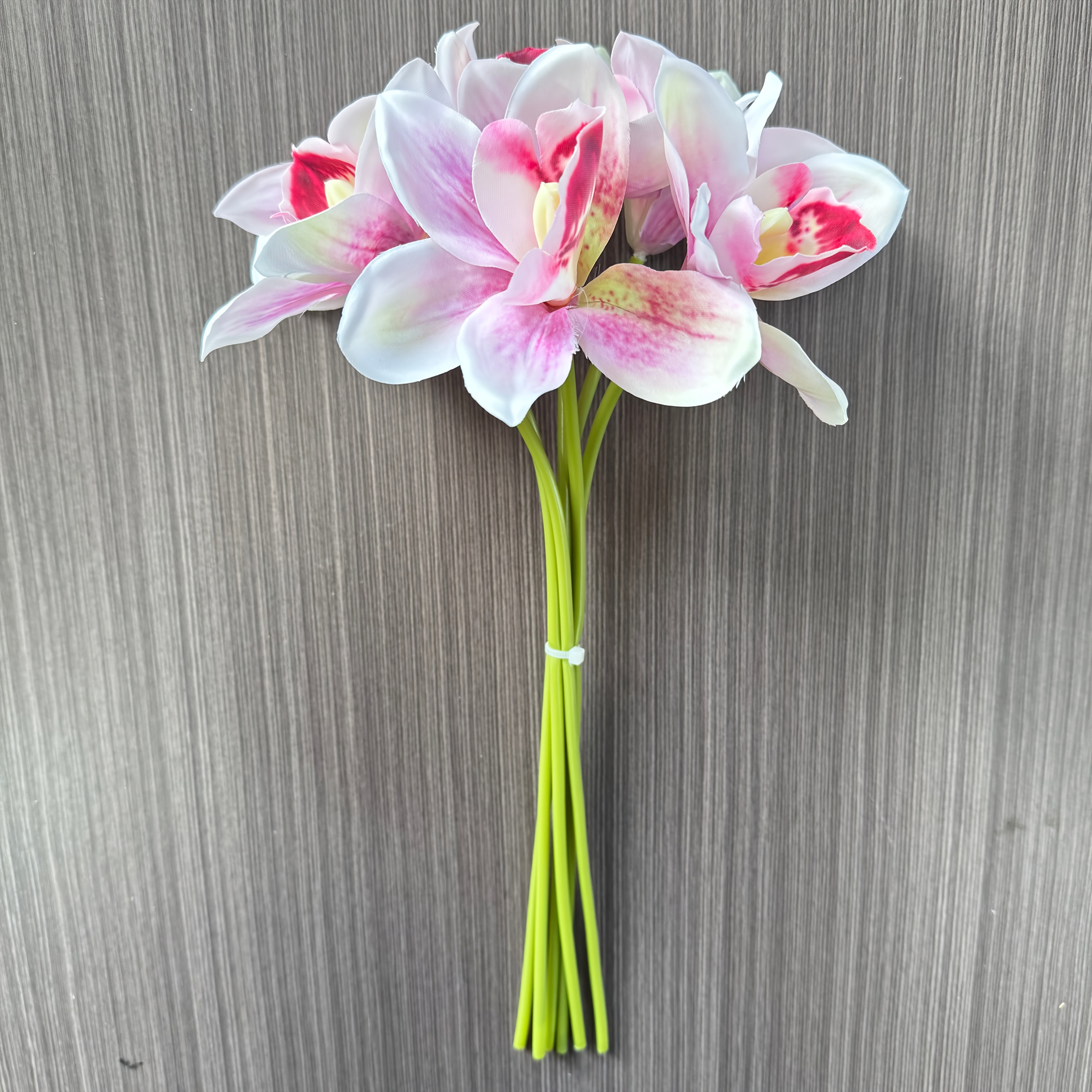 TEMU 6pcs Artificial Orchid Flowers Realistic Fake Plants - Elegant Orchids Suitable For Home, Hotel Decor, For Desktop/table Centerpieces, Holiday &