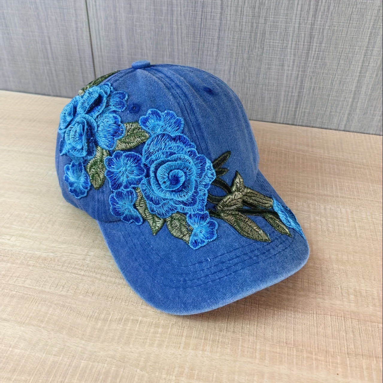 womens fashion baseball cap exaggerated   outdoor sun protection hat bucket hat blue 11