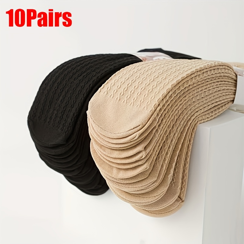 Image of 10 Pairs Of Velvet Spring Summer Autumn Style Mother's Wear-resistant Anti-slip Socks, Easy Anti-snagging, Thanksgiving Christmas Season Halloween Gift