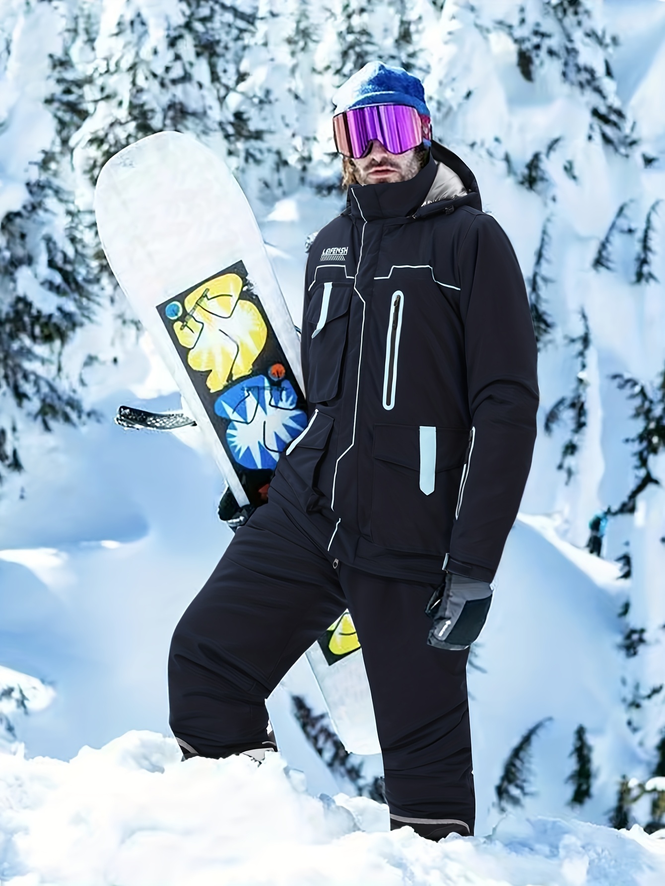 Snowboard Tute Da Neve Taglie Forti Tuta Impermeabile Uomo Sunnyuk