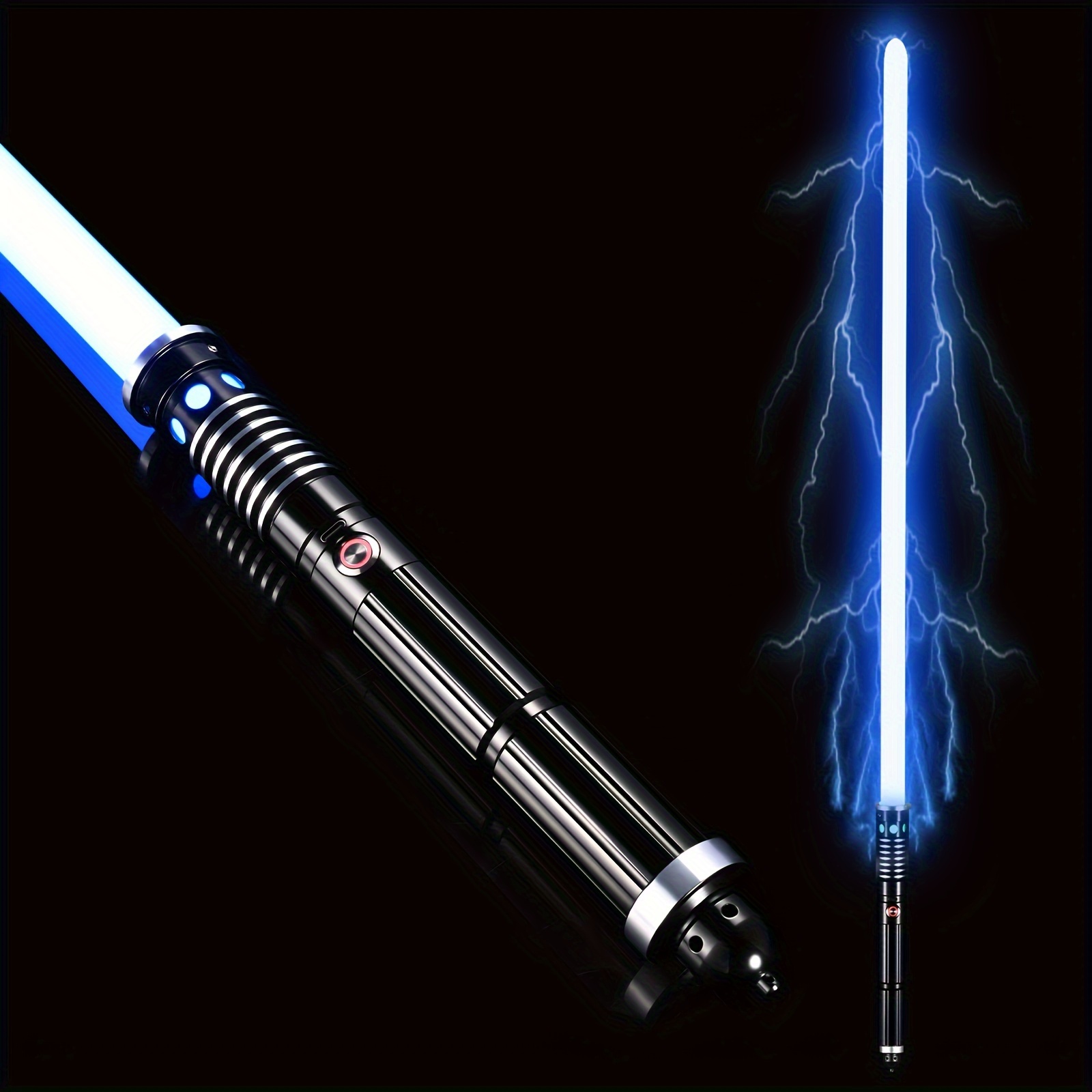 

Version Of A Glowing Laser Sword With 18 Characters Rgb19 Colors, Featuring Smooth Waving , Sound And Breathing Led Flashing Weapon, Christmas, Halloween, And Thanksgiving Gifts.