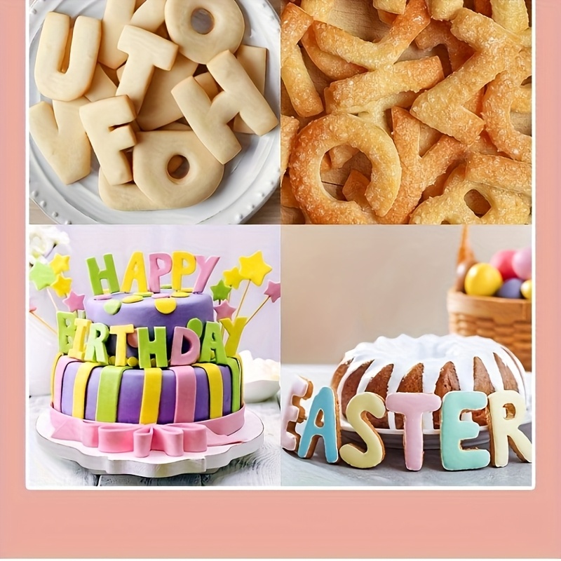 large size 26 sets english letter stainless steel cookie molds   tools pineapple mold vegetable cutting diy handmade baking tools Product details 4