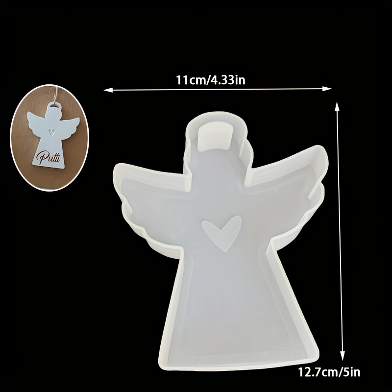 Image of Resin Silicone Moulds Pendant Silicone Moulds Heart-shaped Ornament Moulds Concrete Casting Moulds Candle Silicone Moulds Garden Ornament Moulds