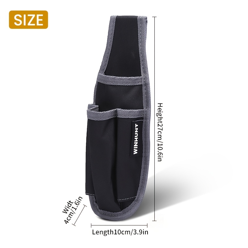TEMU WINHUNT Custodia da vita per elettricista in tela resistente, borsa porta attrezzi con clip da cintura, tasche per cintura porta attrezzi, borsa