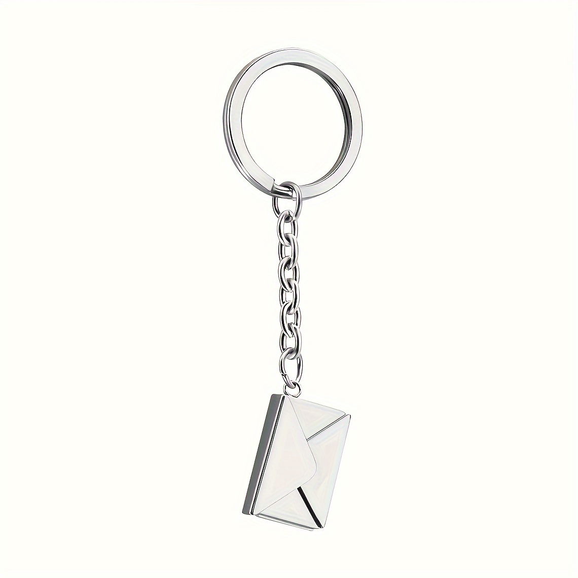 Engraved Love Letter Envelope Keychain, Custom Text