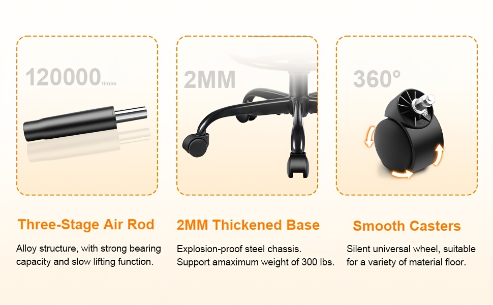 KERDOM Adjustable Height Drafting Chair with Removable Backrest & Quiet-Rolling Wheels - 300 lbs Capacity PU Leather Swivel Stool, Ergonomic Metal Frame for Office, Studio, Clinic, Kitchen, Salon (Black), Ergonomic Chair, Studio Seating, Professional Seating, Premium Materials, Heightadjustable Stool, Office Professionals, Standing Desk Stool, Sleek Design, Durable Construction, Rolling Stool, Kitchen Stool