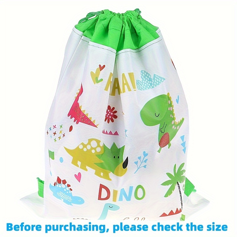 

1pc, Dinosaur Non-woven Bag Backpack Kids Travel School Decor Drawstring Gift Bags, Drawstring Bag Packs, Portable Gift Packaging Bags, Children's Party Gift Bag, Holiday Gift Bag, Party Favor Bag