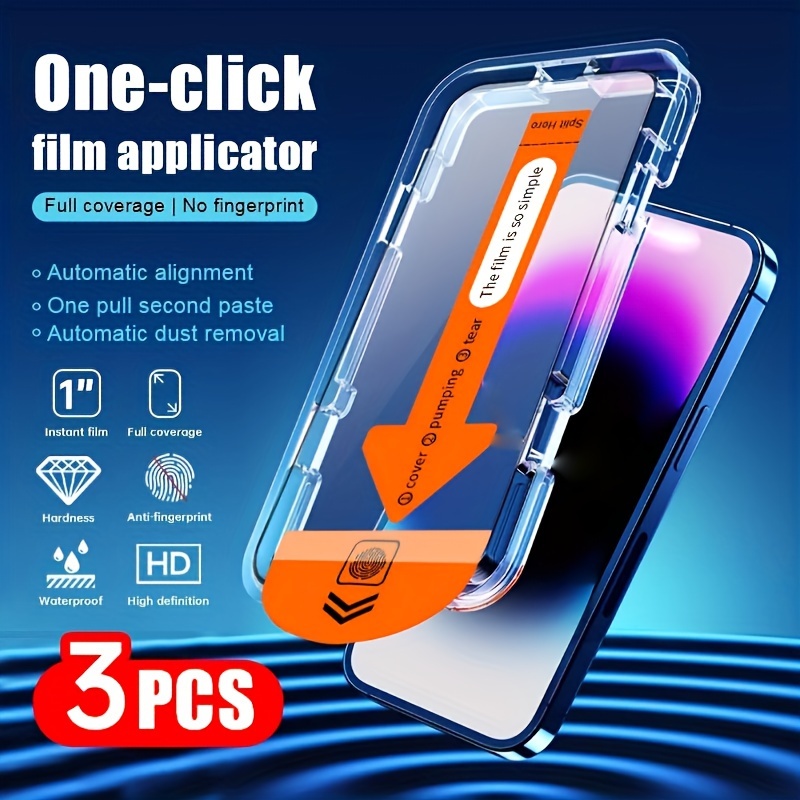 

3-pack Tempered Glass Screen Protector For /15/14/13/12 - Hd Clarity, Anti-fingerprint, Waterproof, Case-friendly, Film With Automatic Dust Removal Design