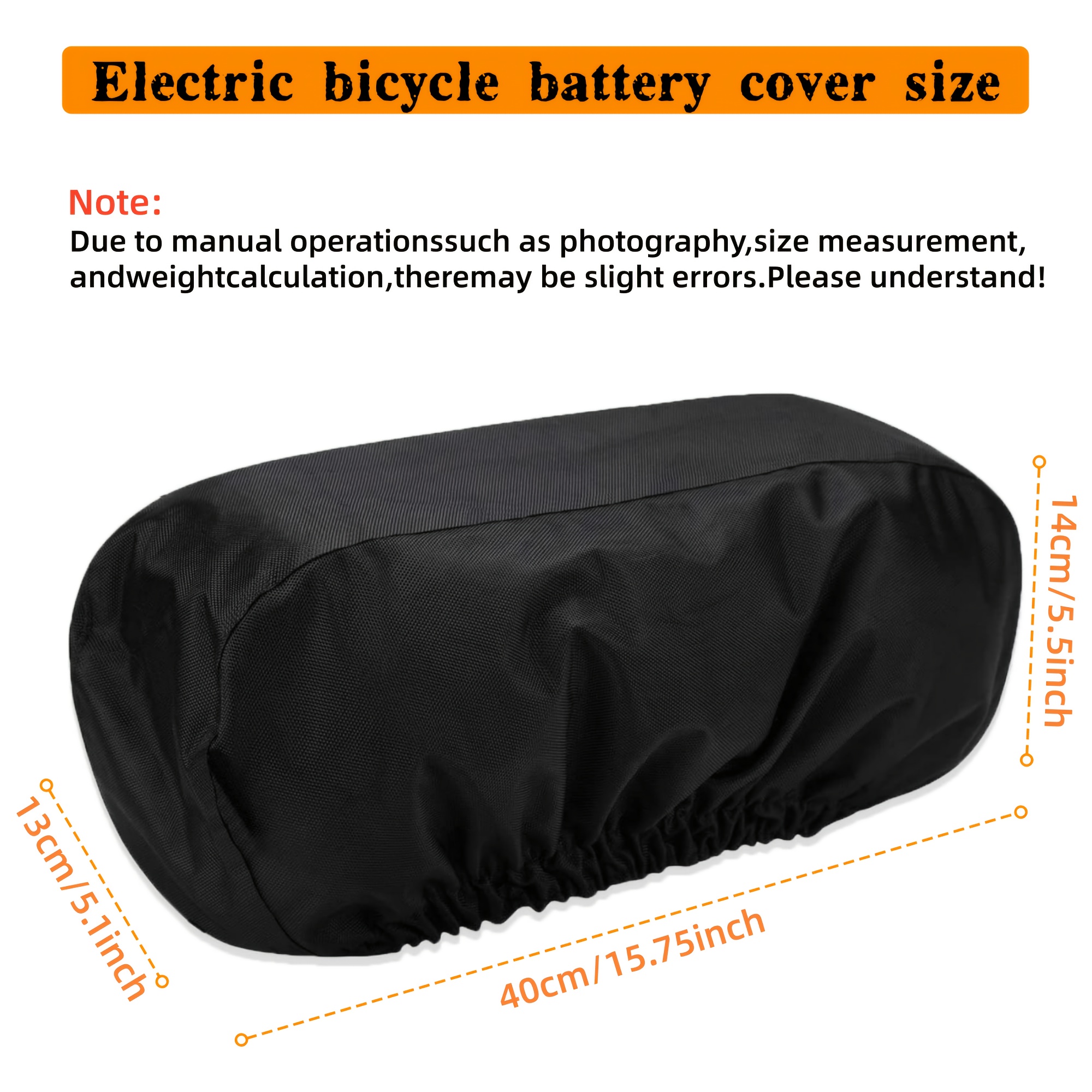 Image of Electric Bike Battery Cover, Made From Durable 420d Oxford Fabric With A Silvery-coated Interior And An Elasticated Bottom Band; Fits A Of Electric Bike Batteries; Durable And Easy To Clean.
