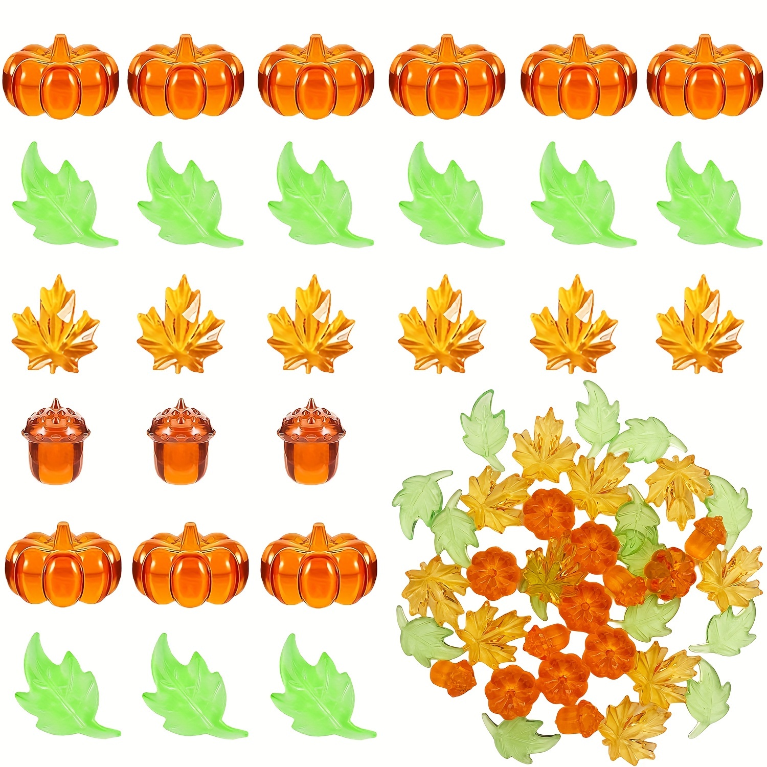 

Thanksgiving Acrylic Vase Fillers - 20-piece Set Of Autumn Leaves, Mini Pumpkins, Maple Leaves & Acorns, Crystal Gems For , Diy Crafts, Home Decor, Table Scatter, Photo Props & Aquarium Filler