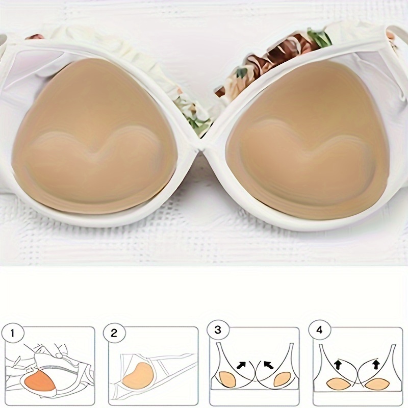 jovati Summer Invisible Bra Thickening Swimsuit Silicone Breast Patch 