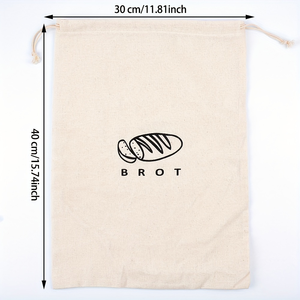 E-shop Ein Leinen-Brotbeutel zur Aufbewahrung von selbstgebackenem Brot, ungebleicht und wiederverwendbar, zum Frischhalten von Handwerk-Brot