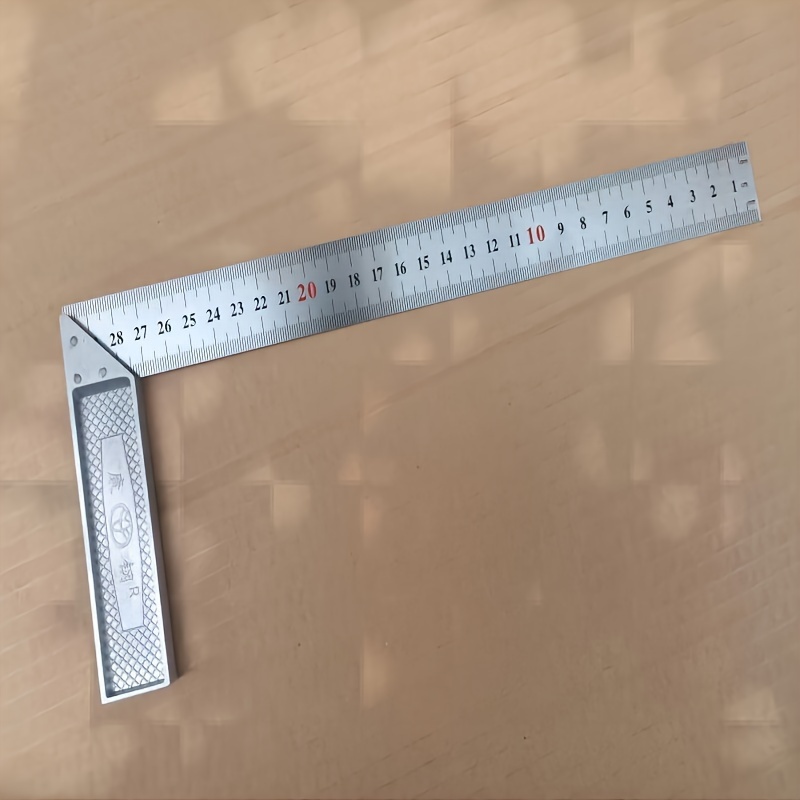

1pc Durable Stainless Steel Woodworking Angle Ruler - 300mm Length For Precise Measurements
