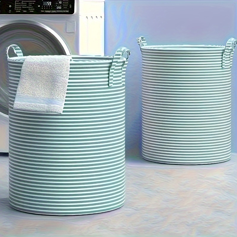 1 шт. современная тканевая корзина для белья с ручками, складной контейнер для хранения одежды, игрушек, ванной, универсальный прямоугольный органайзер для различных типов помещений, детали корзин для белья 4