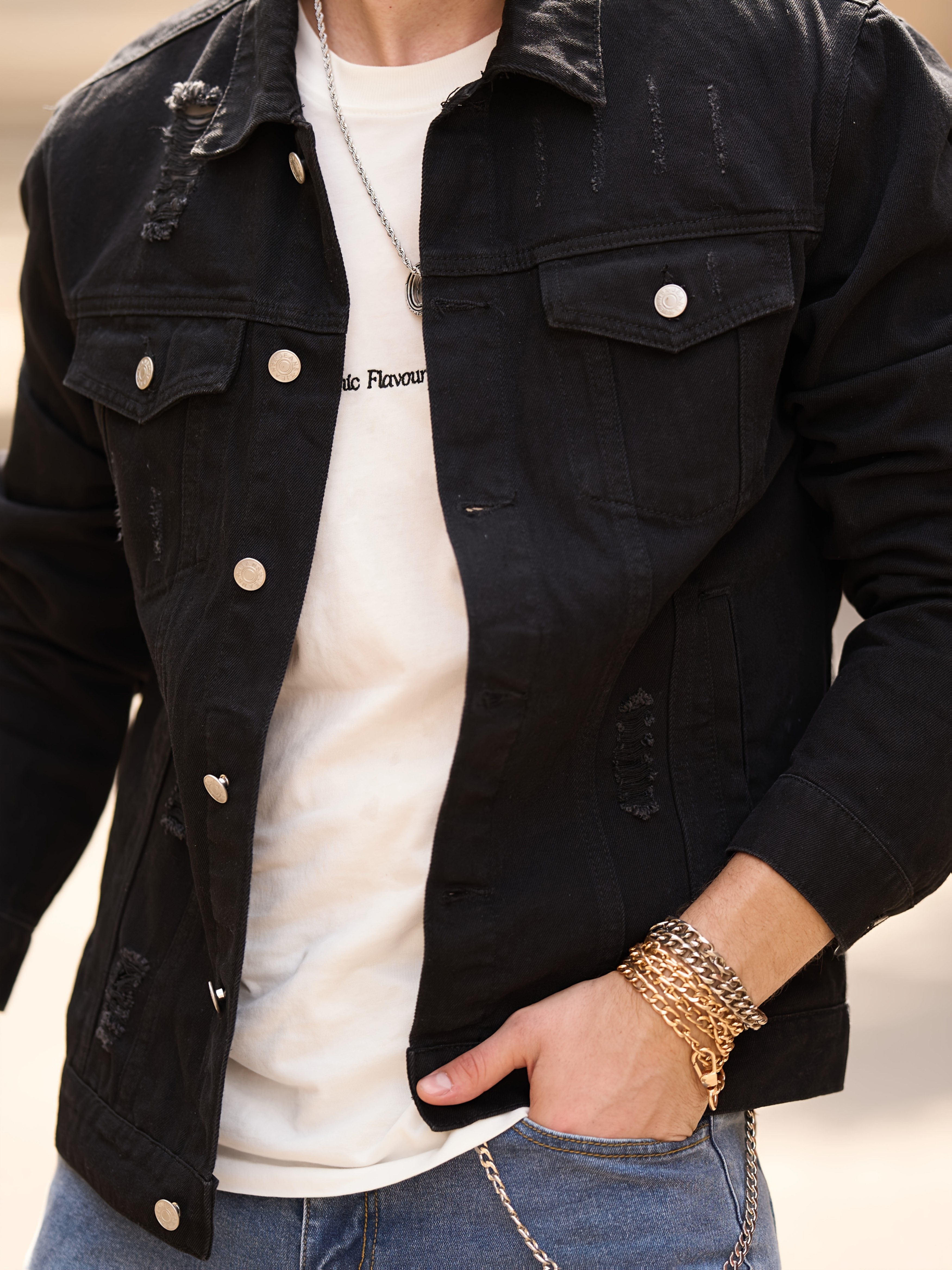 herren jeansjacken Temu Deutschland