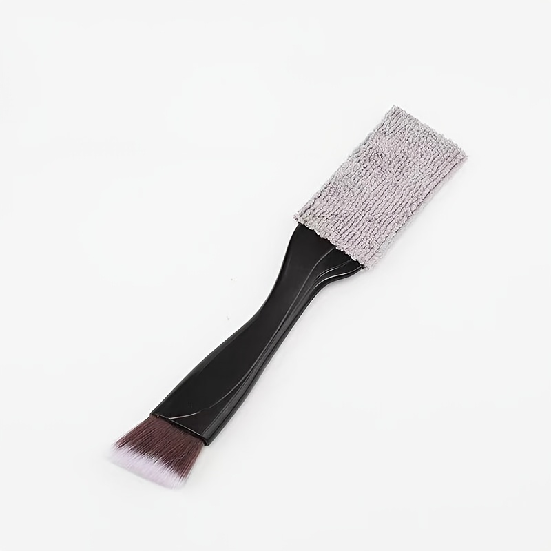 Car Detailing Cleaning Brush - Multifunctional Mini Duster With Removable Cloth Cover For Air Vent And Interior Care