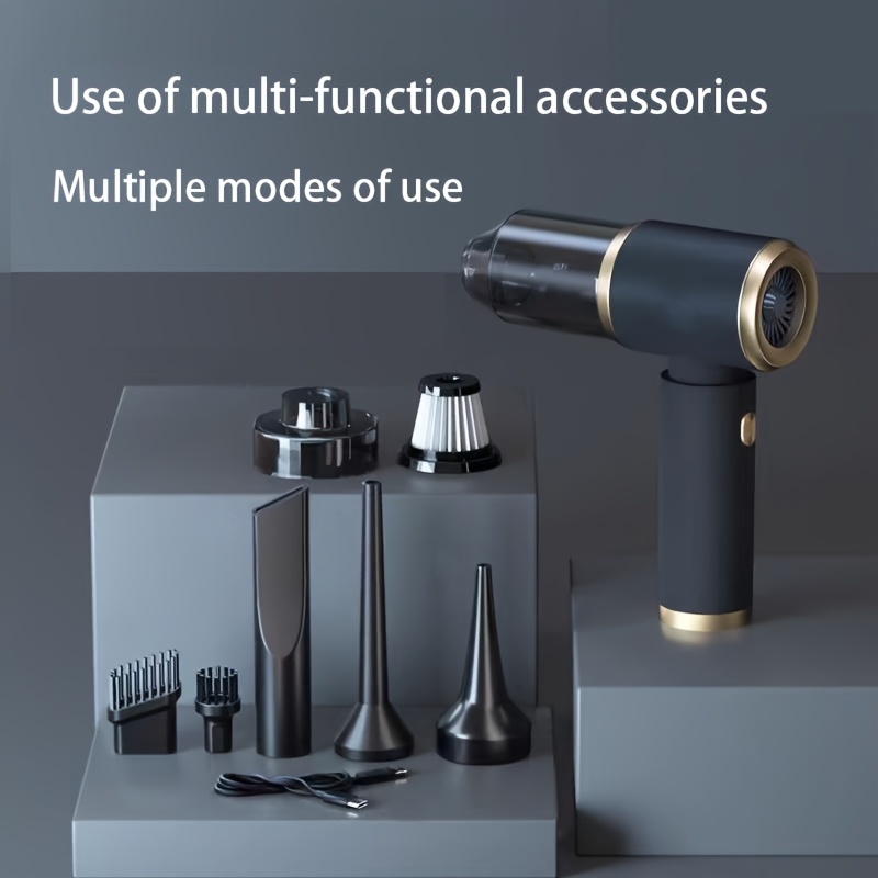 an integrated handheld car vacuum cleaner wireless and usb rechargeable convenient to store suction and   one machine suitable for     Product details 3