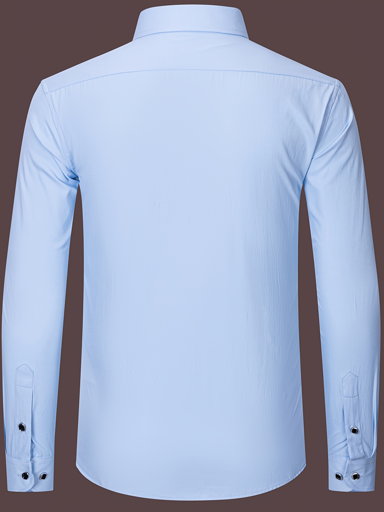 Set of Two *'S Fitted Dress Shirts Featuring a Button- Collar And * Buttons  - Wrinkle-Resistant Long Sleeve Shirts Suitable for Business, T