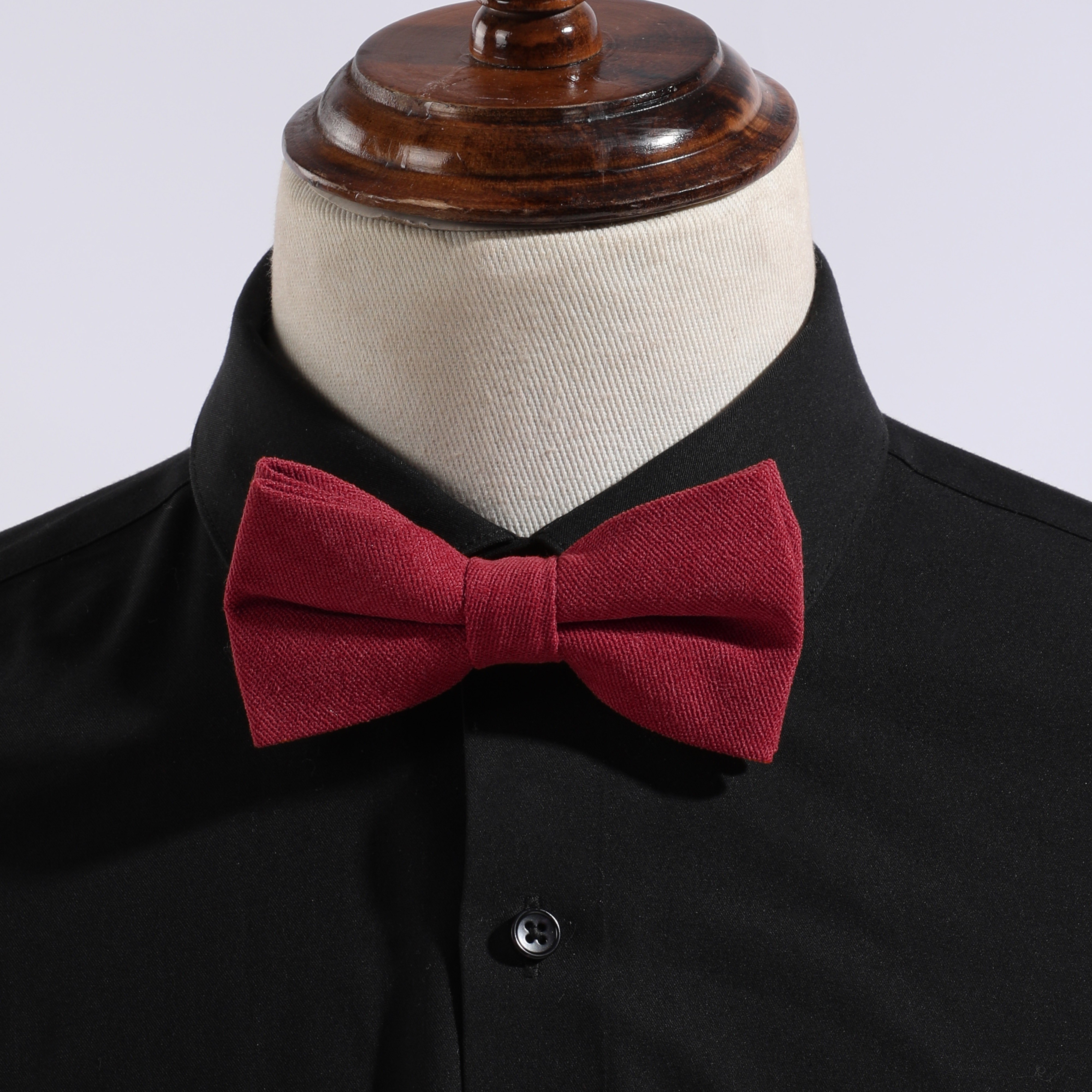 Nœud Papillon Pailleté Rouge & Argent - Accessoire Brillant Pour Fêtes, Mariages, événements élégants