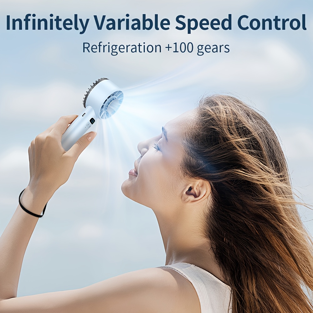 Ultra-Long Battery Life Handheld Fan, High-Speed Foldable Rechargeable Portable Fan, Ideal Summer Gift