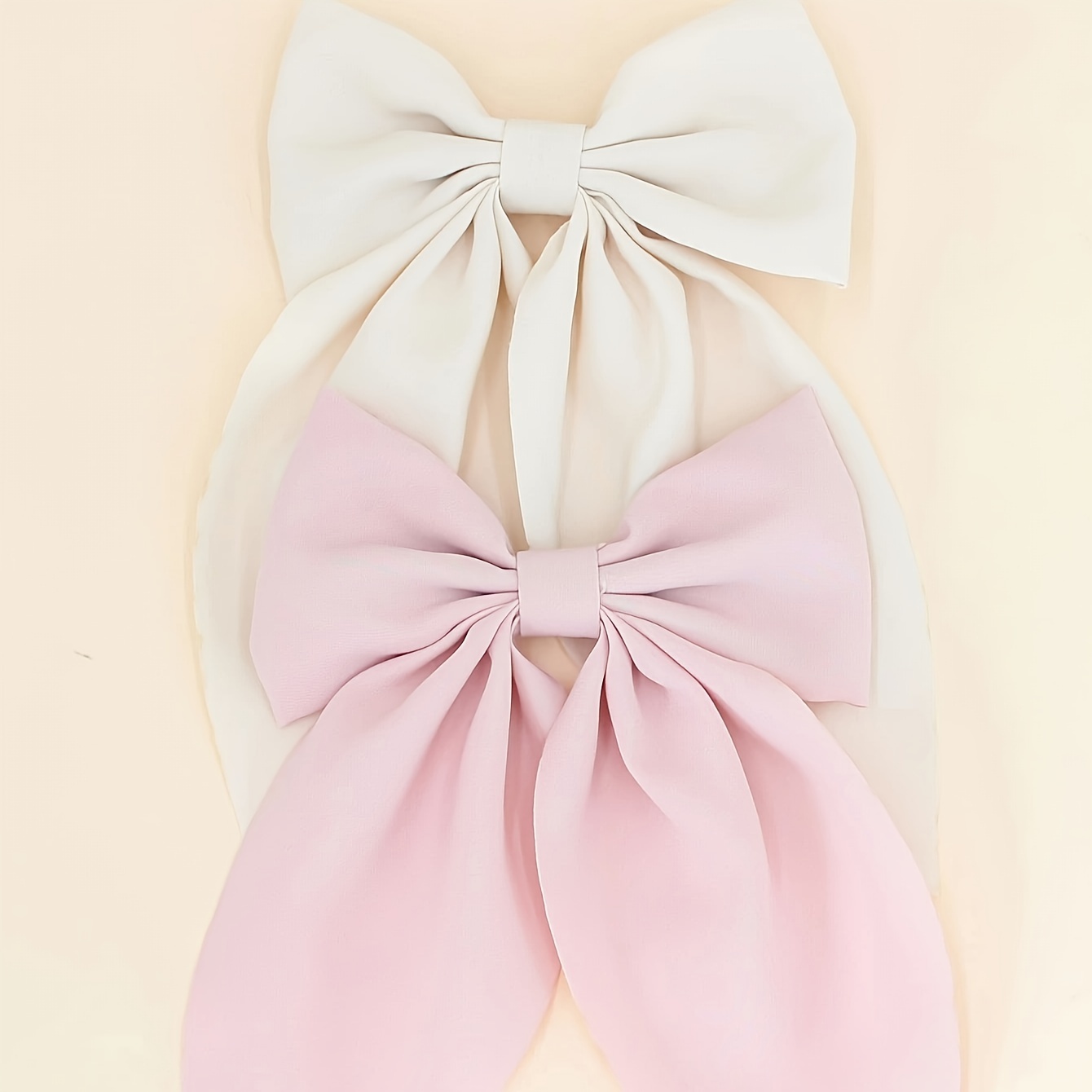 

2pcs Girls Bow Decor Hair Clip, Daily Accessories
