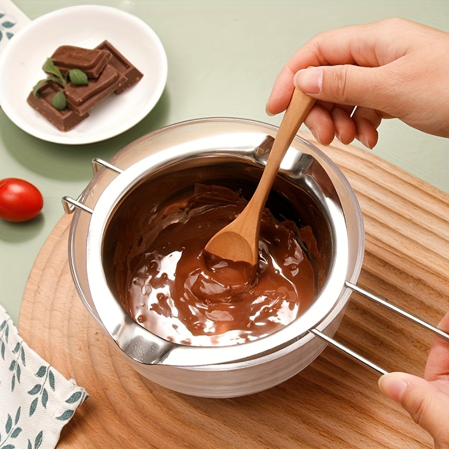 

Stainless Steel Chocolate , Seamless Chocolate Dripper, Perfect Double Boiler For Candies, Cheese Butter, And Candle Wax For Casting.