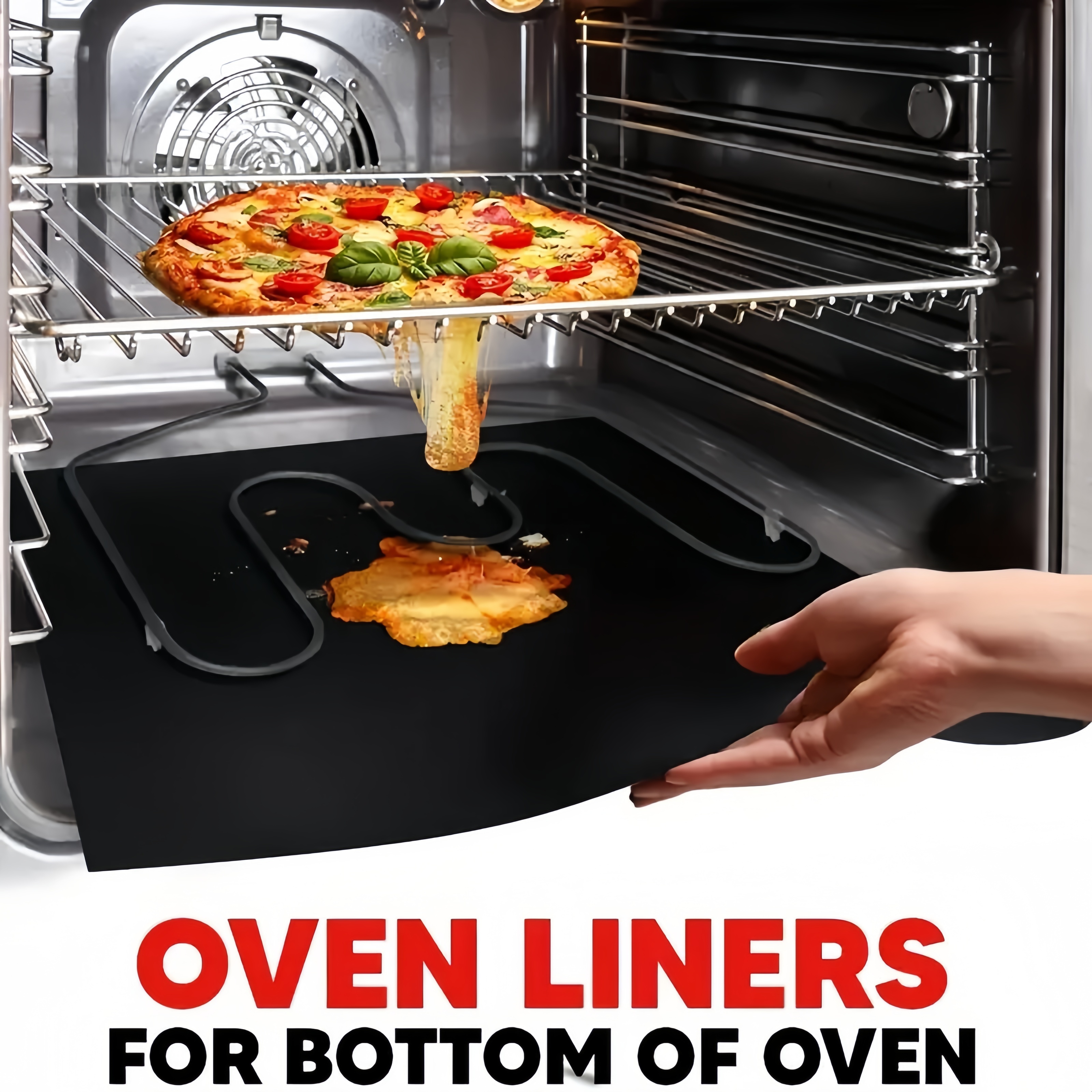 

2pcs Liners For Bottom Of - Heavy & Mat, 15.75*12.99inch, 100% &reasuable Sheets, For , Gas, Microwave, Ovens, Grills, - Bpa & Free, Kitchen Accessories To