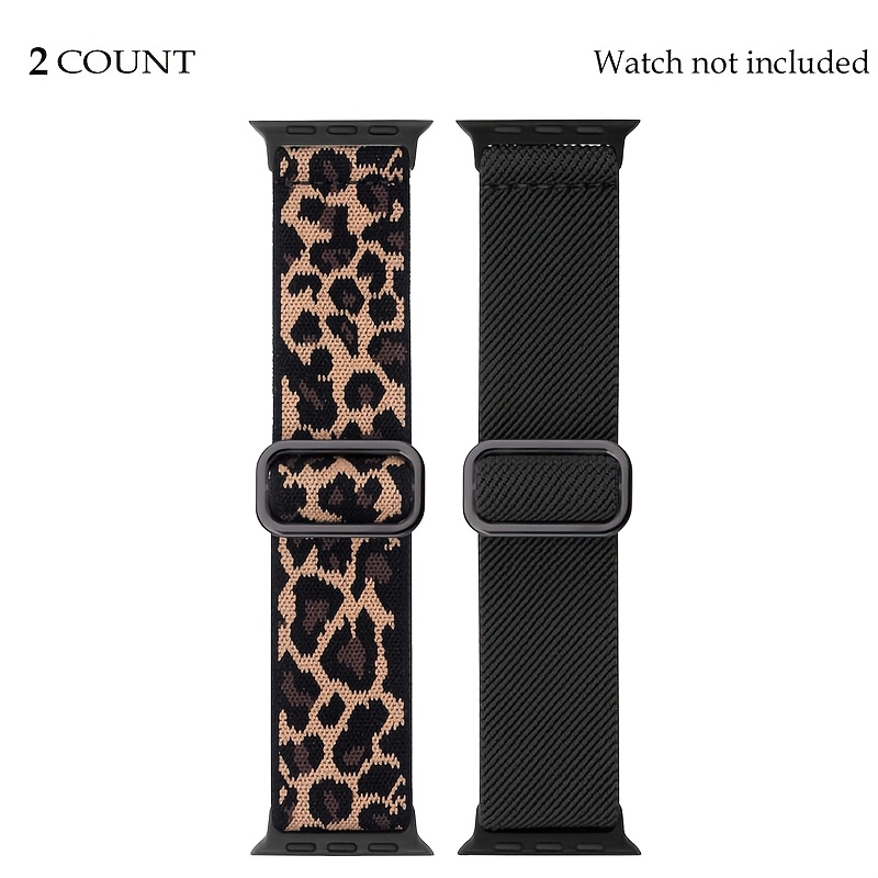 TEMU 2pcs Nylon Watch Band Compatible For Iwatch Ultra/se/series 11/10/9/8/7/6/5/4/3 Case Suitable For 42mm, 41mm, 40mm, 38mm Strap For , Loop For