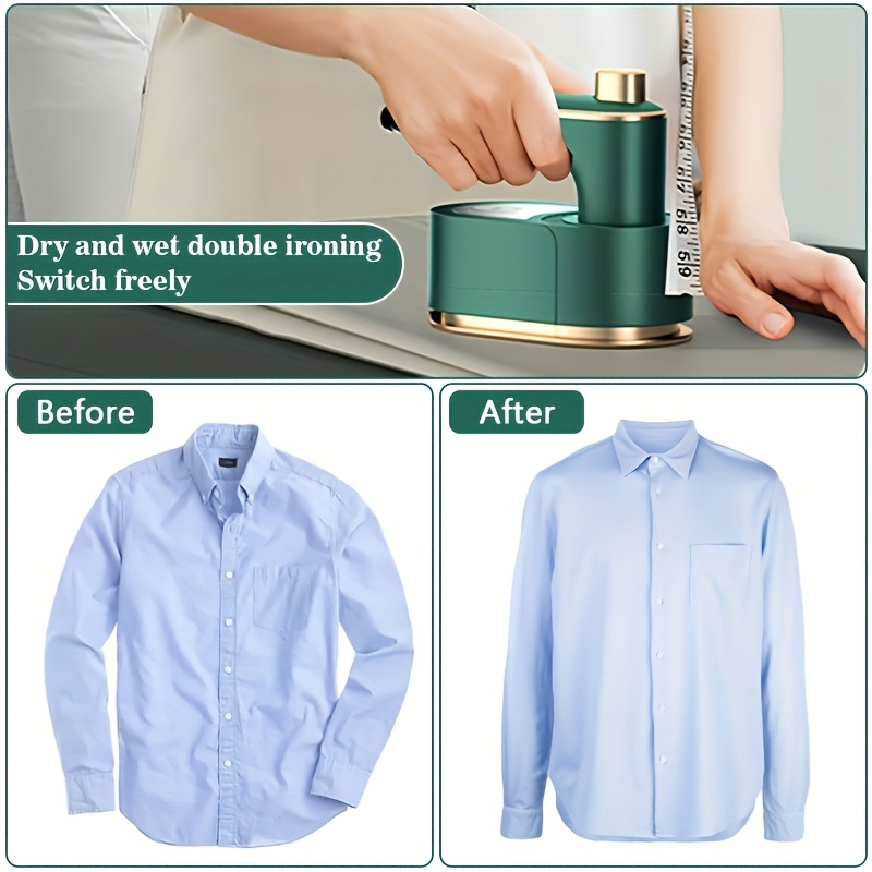 mini portable folding steam iron 180 rotating steamer for clothes fast heating handheld quick wrinkle compact handheld steam iron for travel college dorm back to school apartment home office details 3