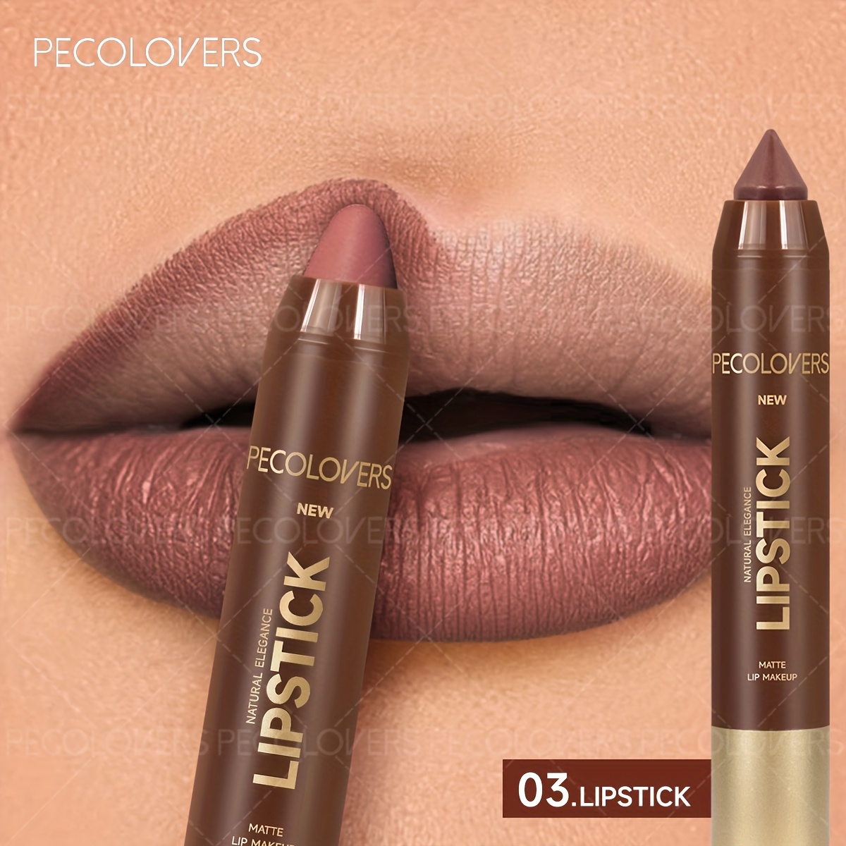 1pc Lipstick Pencontour Tint Lipstick Lipliner Pen Lips Makeup Cosmetic, Beauty Makeup