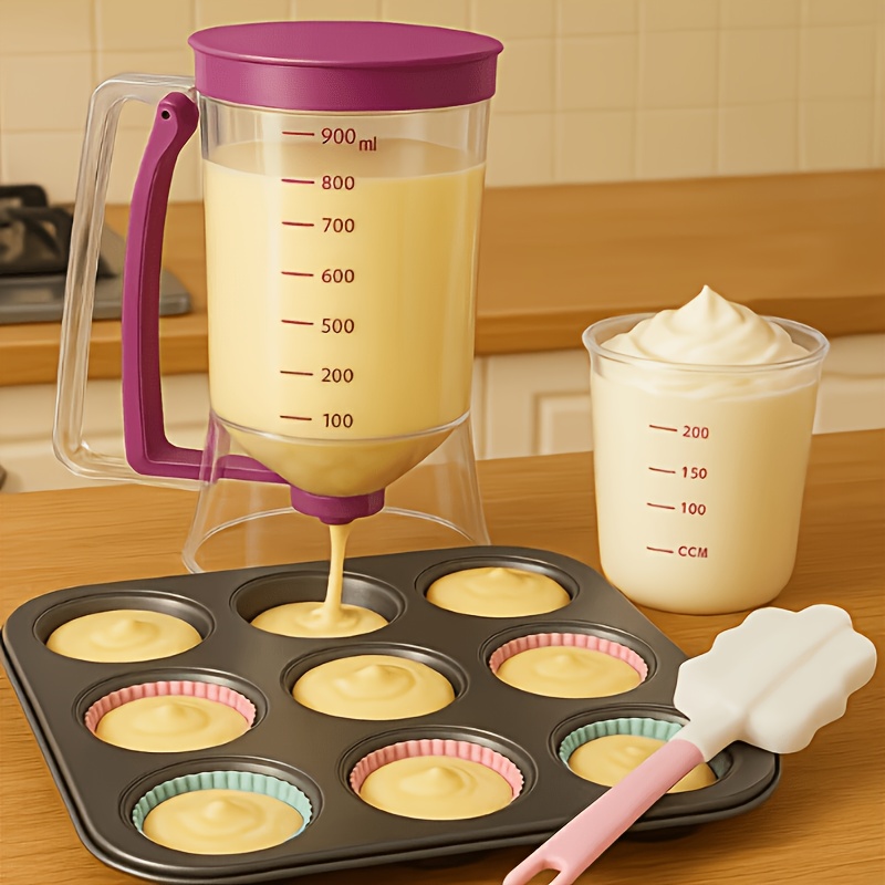 TEMU 1pc ! Pancake Batter Dispenser, Suitable For All Baking Categories, Pancake Batter Machine, Household Small Batter Machine, Pancake Batter