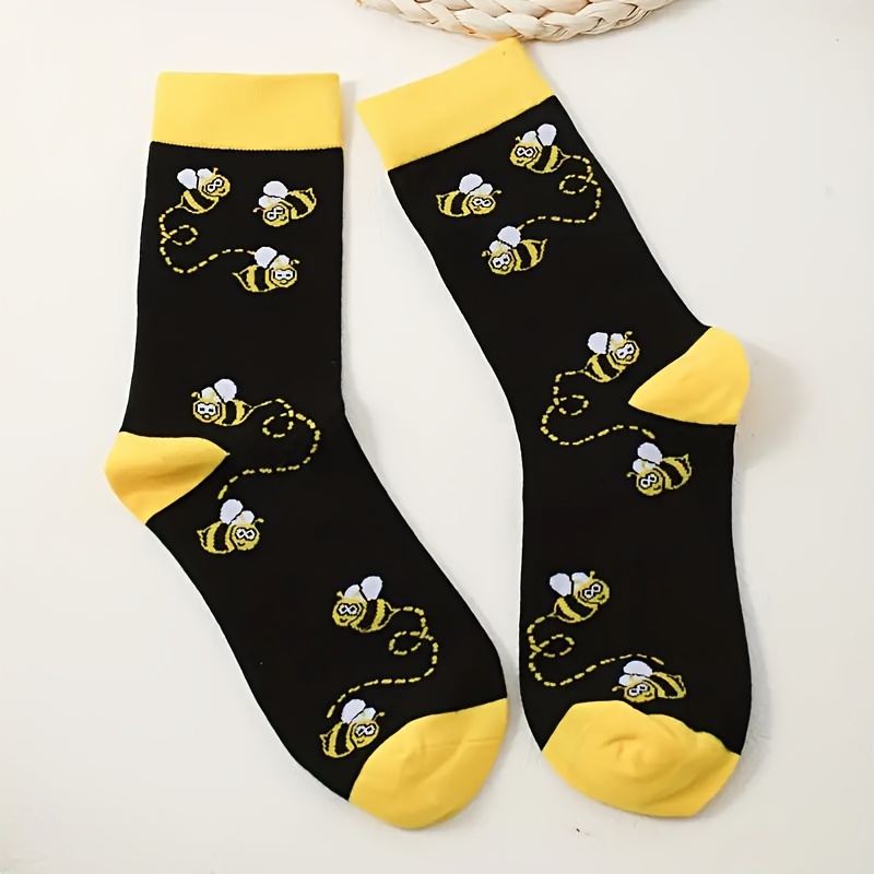 

1 Unisex Knee-length Polyester Rotating Bee Pattern, , - Couple's