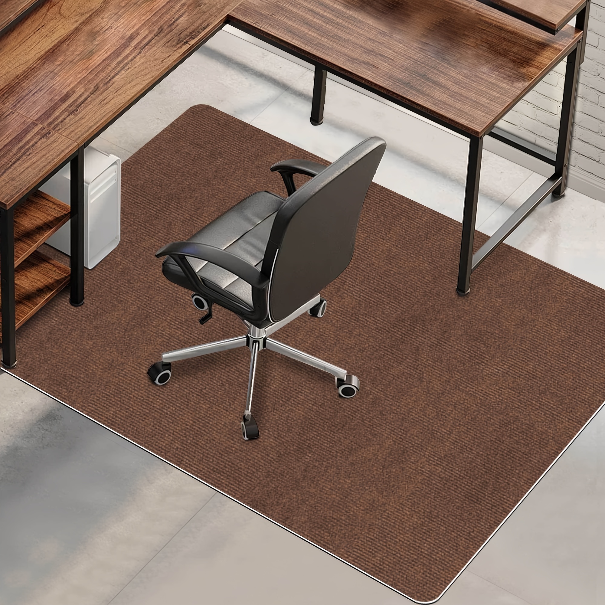 Tapis De Chaise Antidérapant 80x120 Cm - Protection Sol Chaise Bureau/gaming - Pour Parquet, Carrelage, Moquette - 2