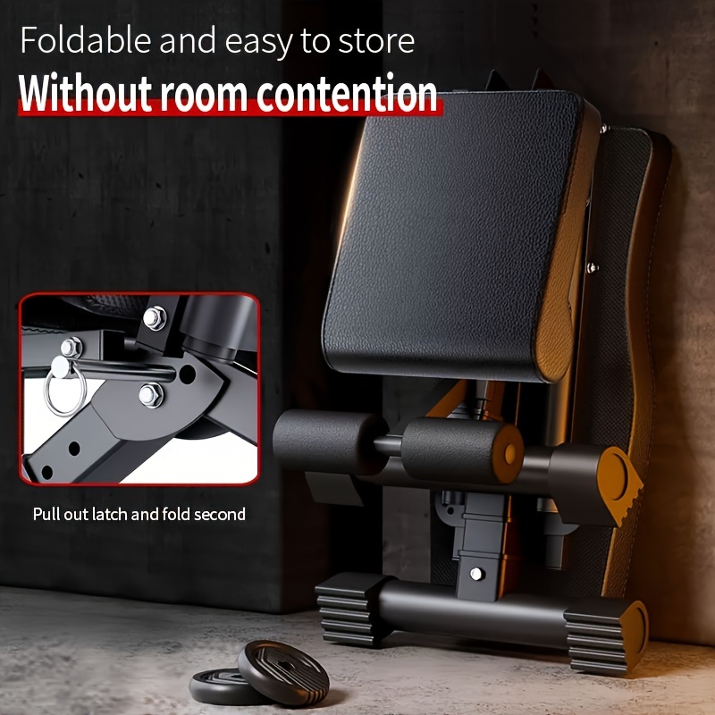 Folding Dumbbell Stool *i-function Exercise 13in Home Strength Training  Exercise Chair, Bench Press AIDS *'s Barbell Bird Folding