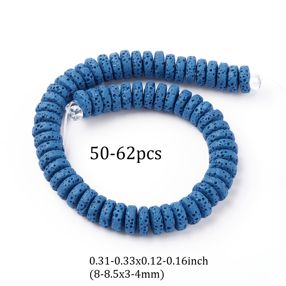 Random Natural Stone Flat Round Beads for Crafting