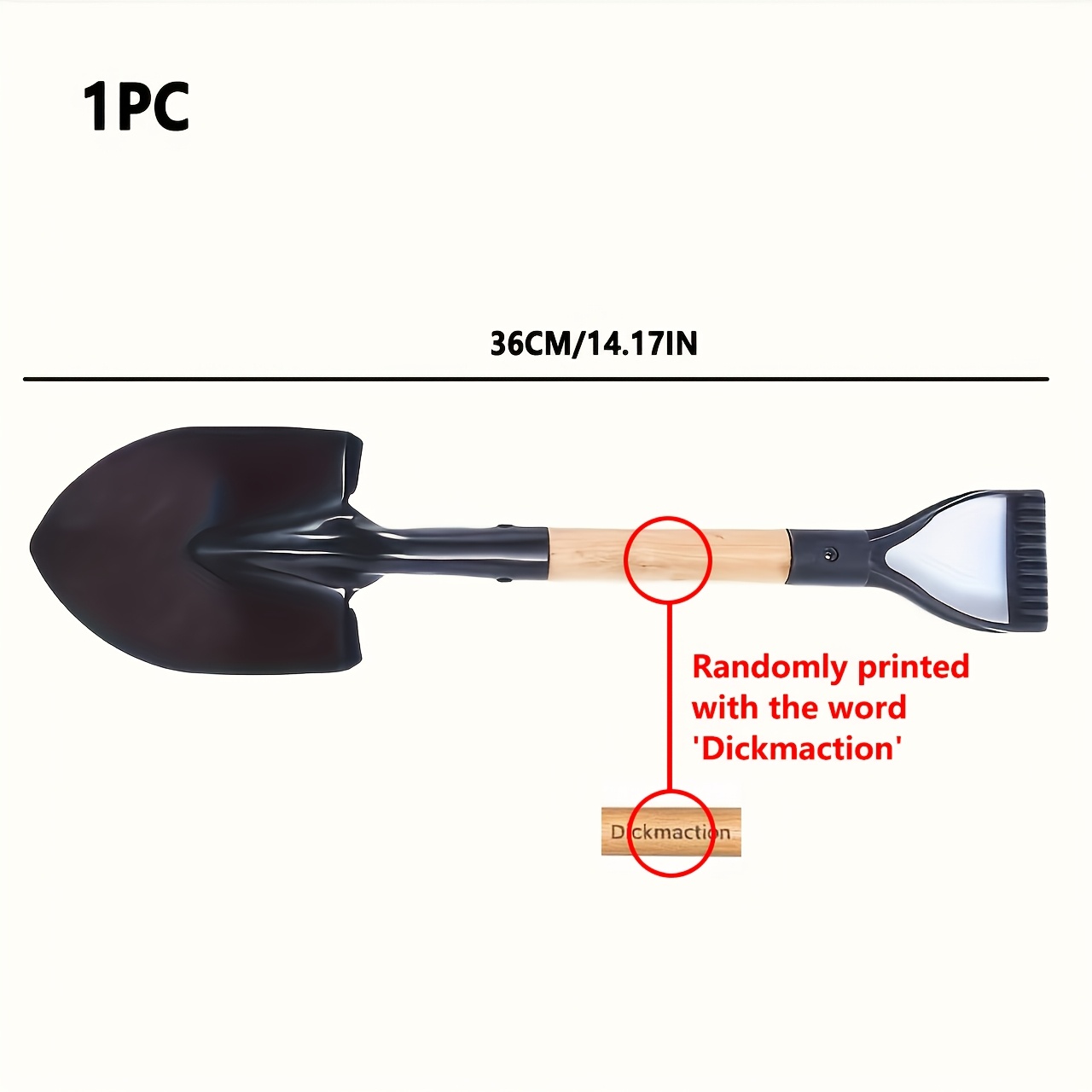 1 Compact Garden Shovel: Ideal For Home Gardening And Light Digging - Sturdy Metal Construction, No Power Required