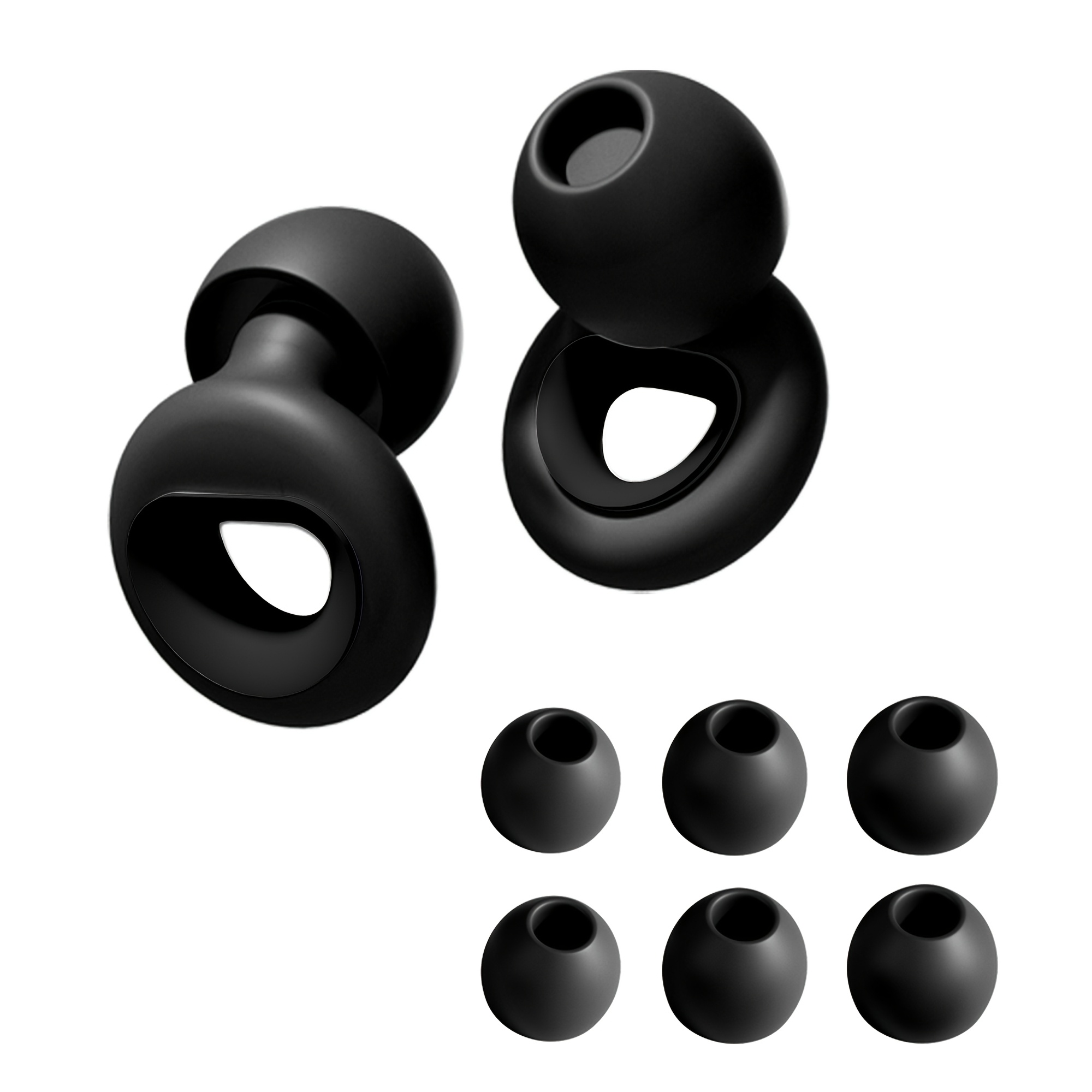 TEMU Quiet 2 - Tappi per le orecchie in , 8 punte auricolari + 2 anelli in