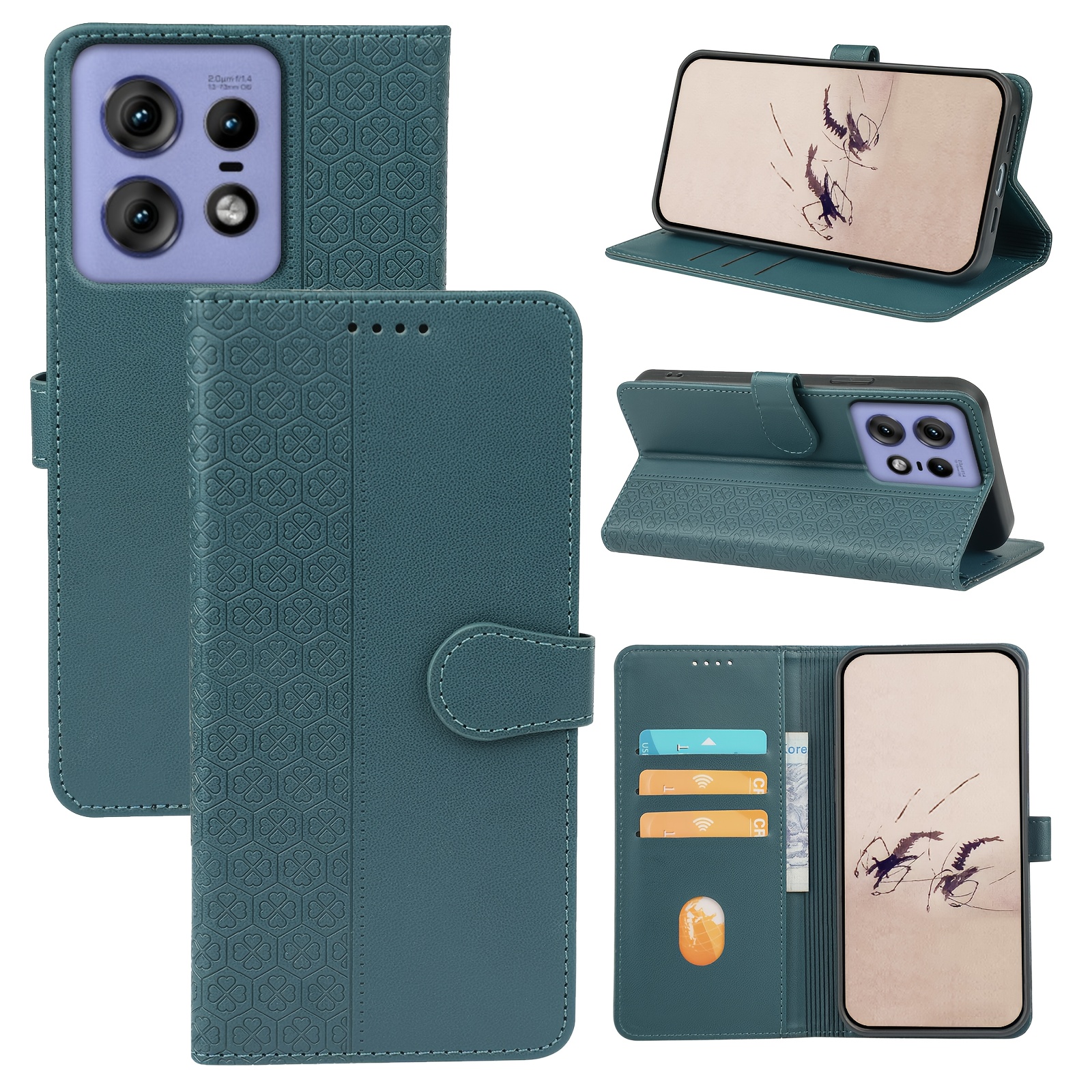 phone case suitable for moto 50 pro 50 neo   25 50   flip cover case a perfectly fitting wallet case with built in credit card slot and coin purse ideal christmas gift for parents and    