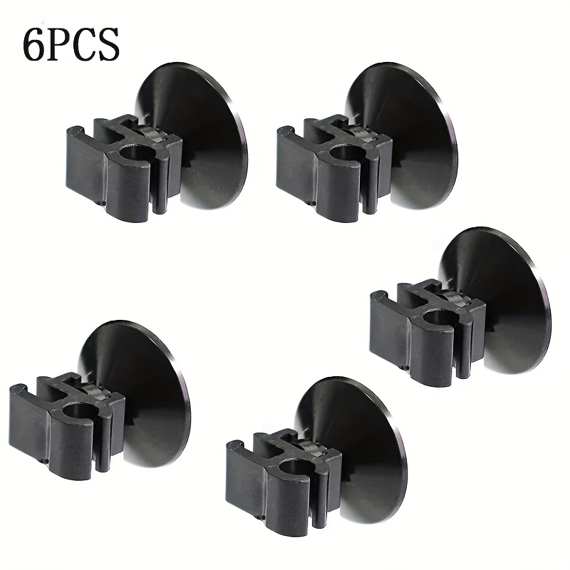6 Aquarium Suction Cup Clips For Organizing Fish Tank And Turtle Tank Filter Wires, Double-headed Dual-card Aquarium Additions, Without Battery