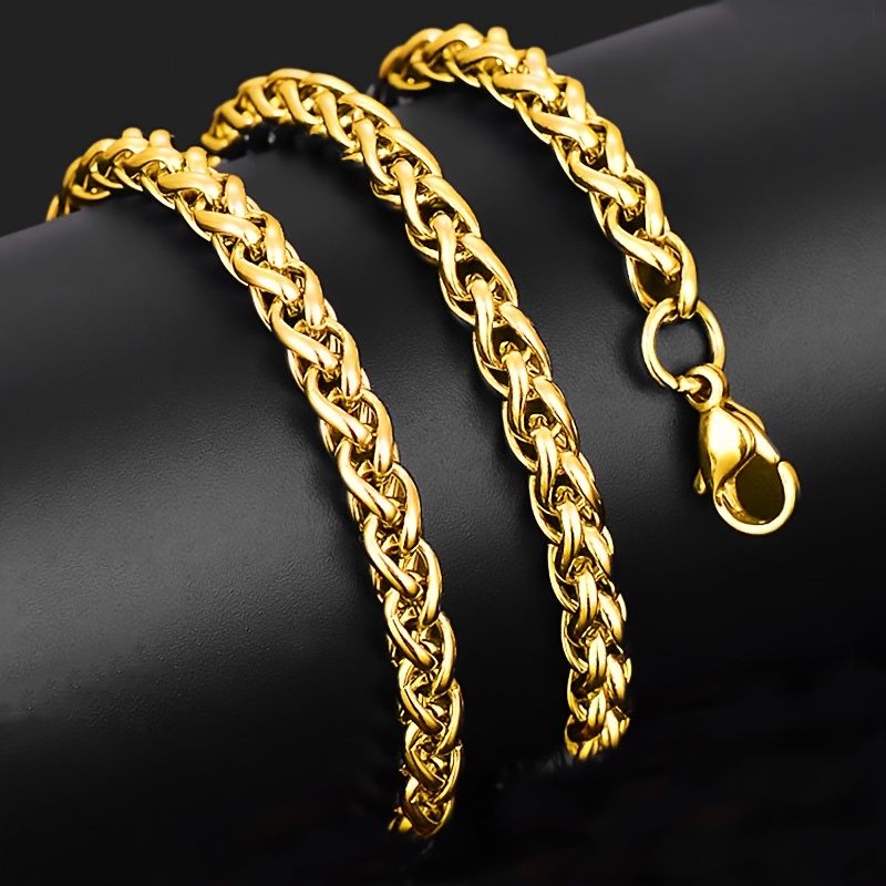 Avant-Garde Unisex Stainless Steel 5mm Keel Chain Necklace
