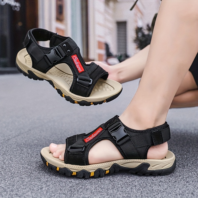 womens plus size casual sandals breathable fabric round toe eva sole adjustable strap sandals for summer beach outdoor activities beach footwear sandal   adjustable strap sandals Product details 6